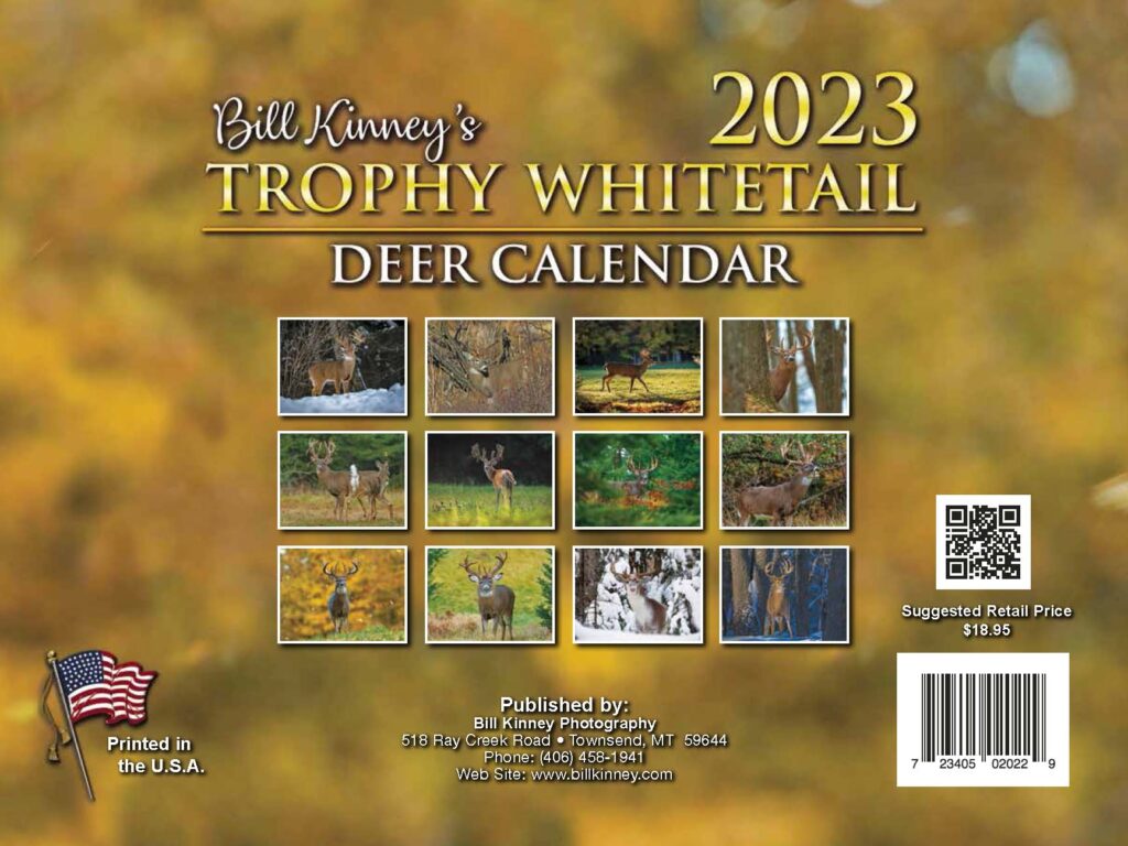 Bill Kinneys Trophy Whitetail Deer Rut Calendar 